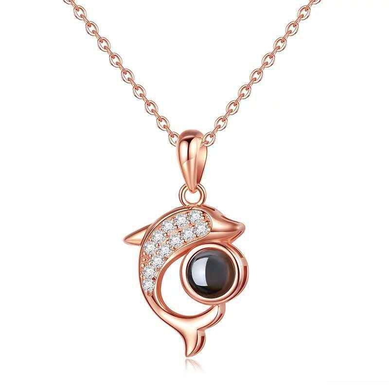 S925 necklace projection necklace