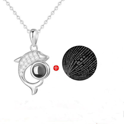 S925 necklace projection necklace