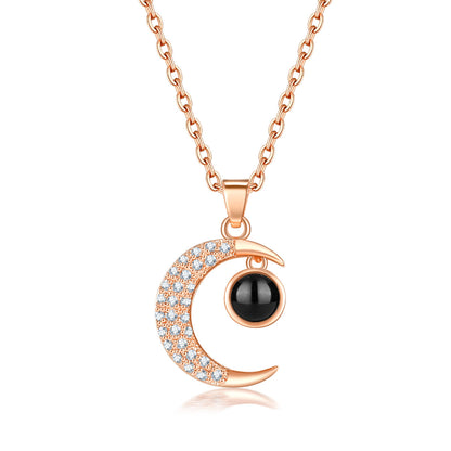 S925 necklace projection necklace