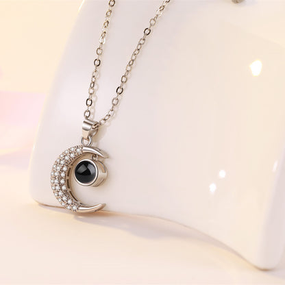 S925 necklace projection necklace