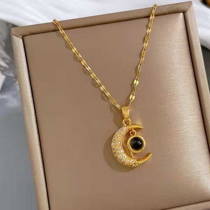 S925 necklace projection necklace