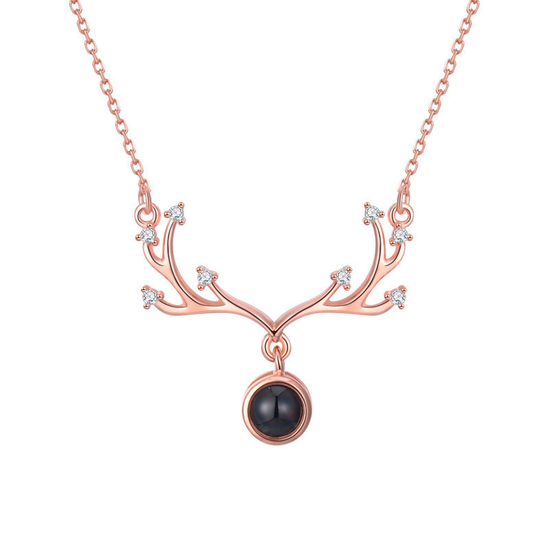 S925 necklace projection necklace
