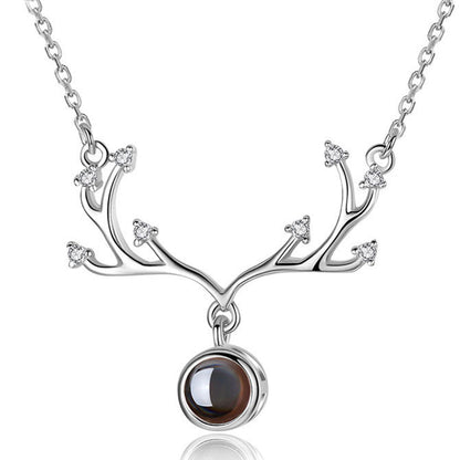 S925 necklace projection necklace