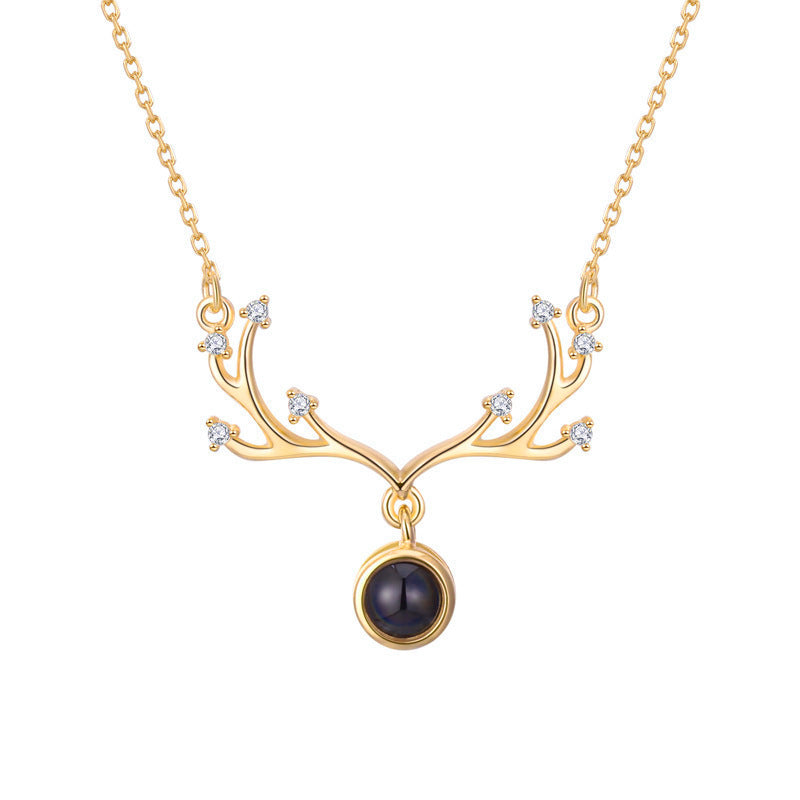 S925 necklace projection necklace