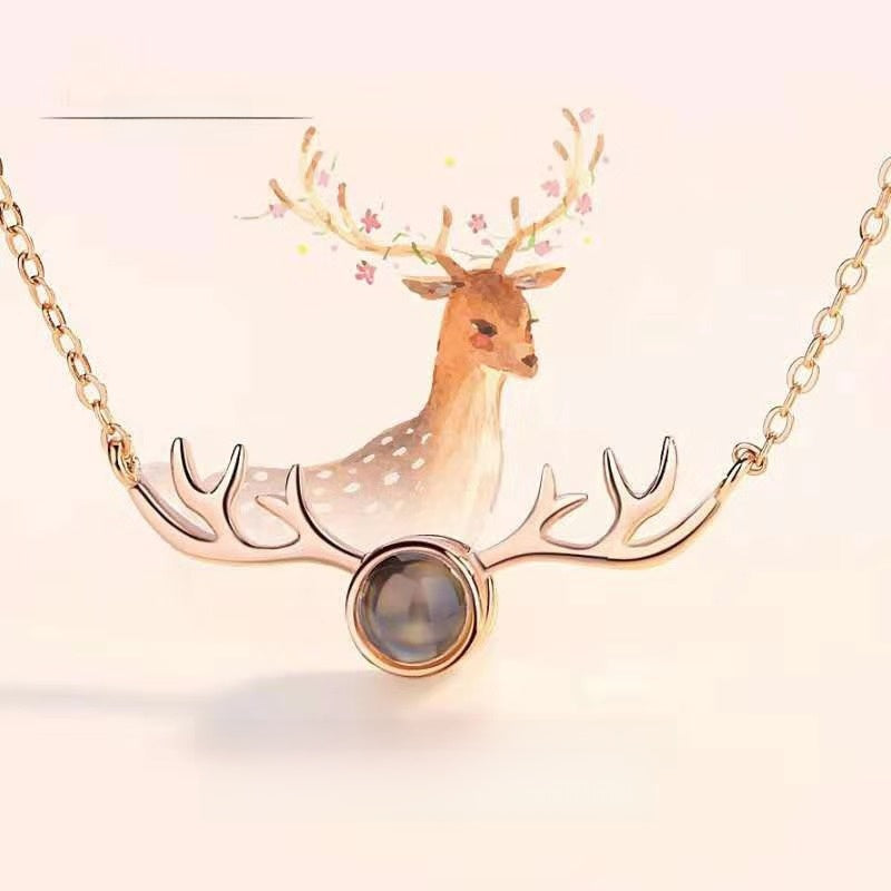 S925 necklace projection necklace