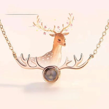 S925 necklace projection necklace