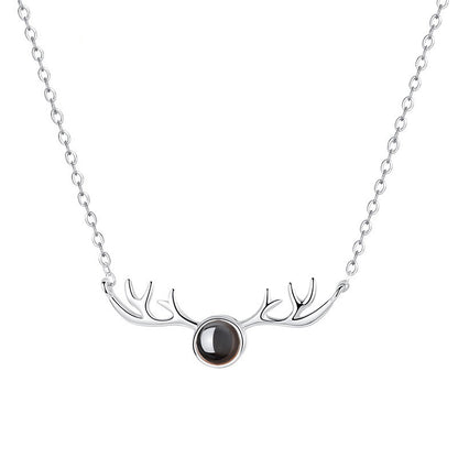 S925 necklace projection necklace