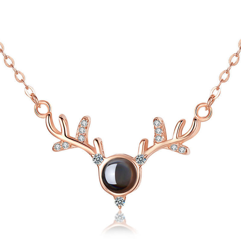 S925 necklace projection necklace