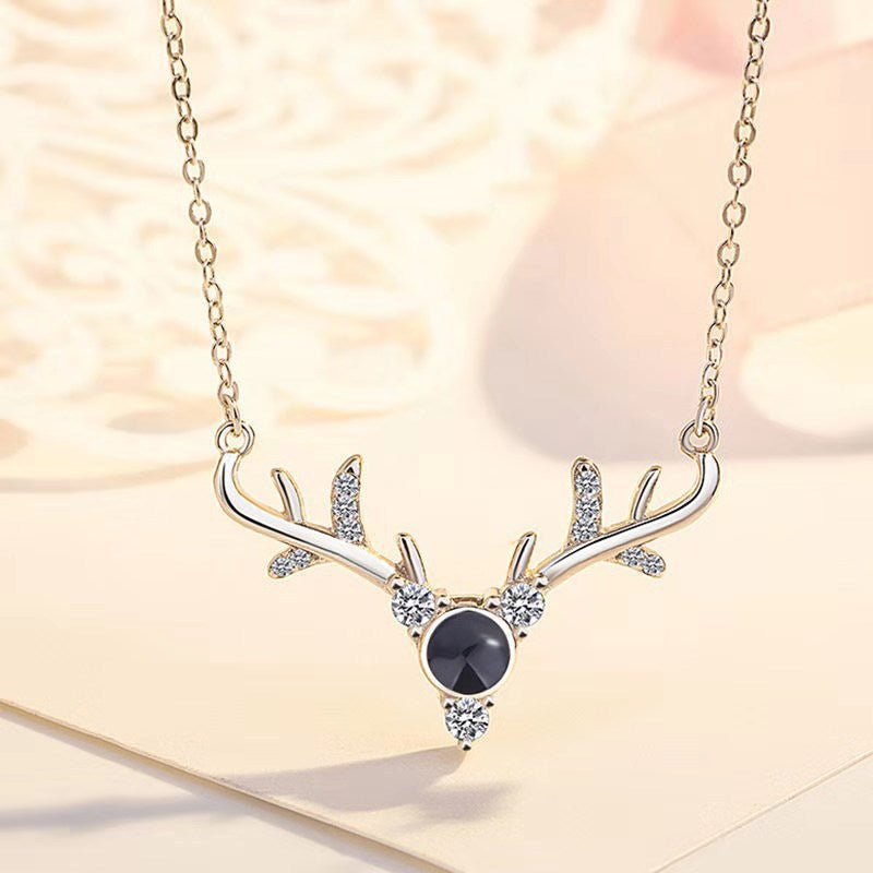 S925 necklace projection necklace