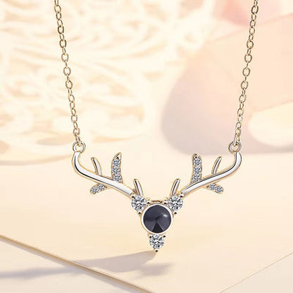 S925 necklace projection necklace