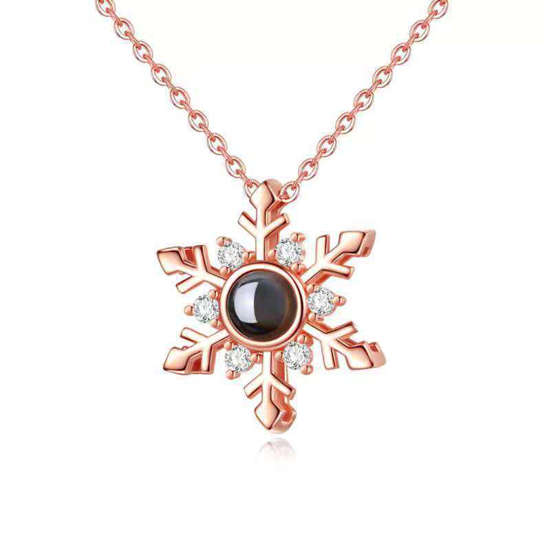 S925 necklace projection necklace