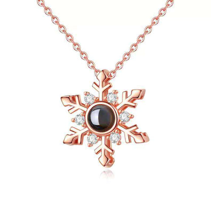 S925 necklace projection necklace