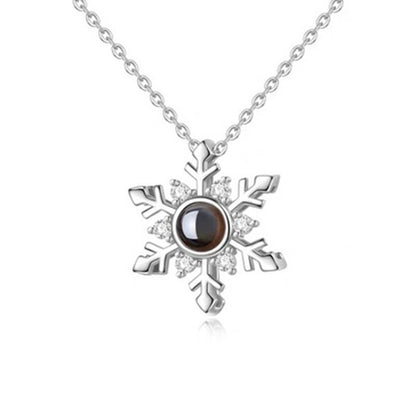 S925 necklace projection necklace