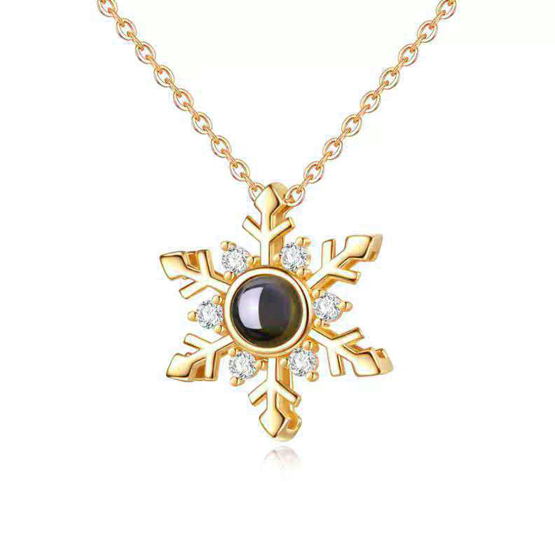 S925 necklace projection necklace