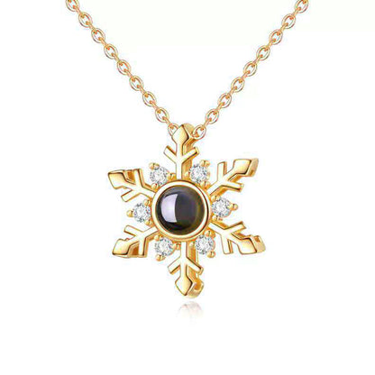 S925 necklace projection necklace