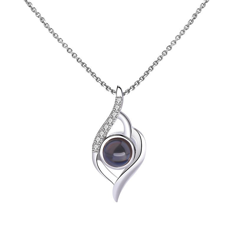 S925 necklace projection necklace