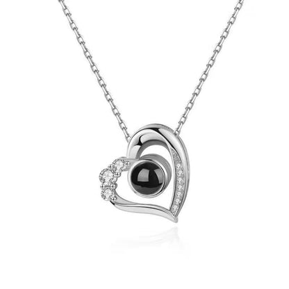 S925 necklace projection necklace