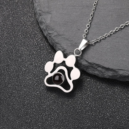 S925 necklace projection necklace