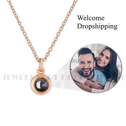 S925 necklace projection necklace