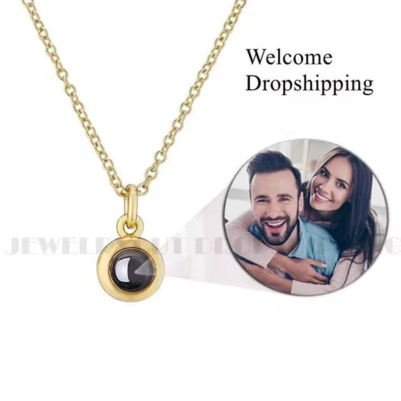 S925 necklace projection necklace