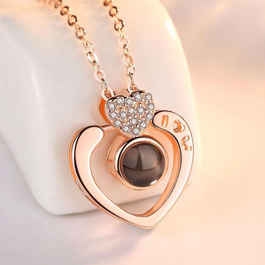 S925 necklace projection necklace