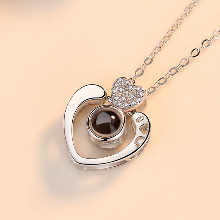 S925 necklace projection necklace