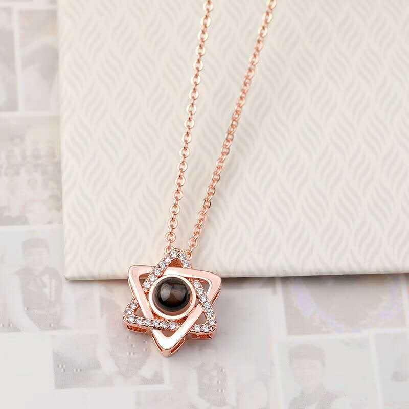 S925 necklace projection necklace