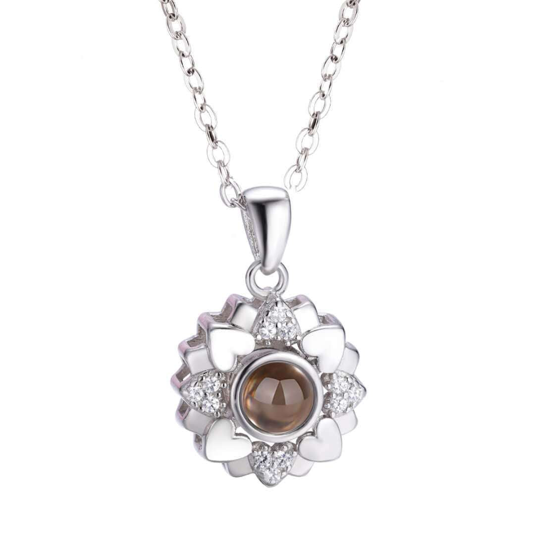 S925 necklace projection necklace