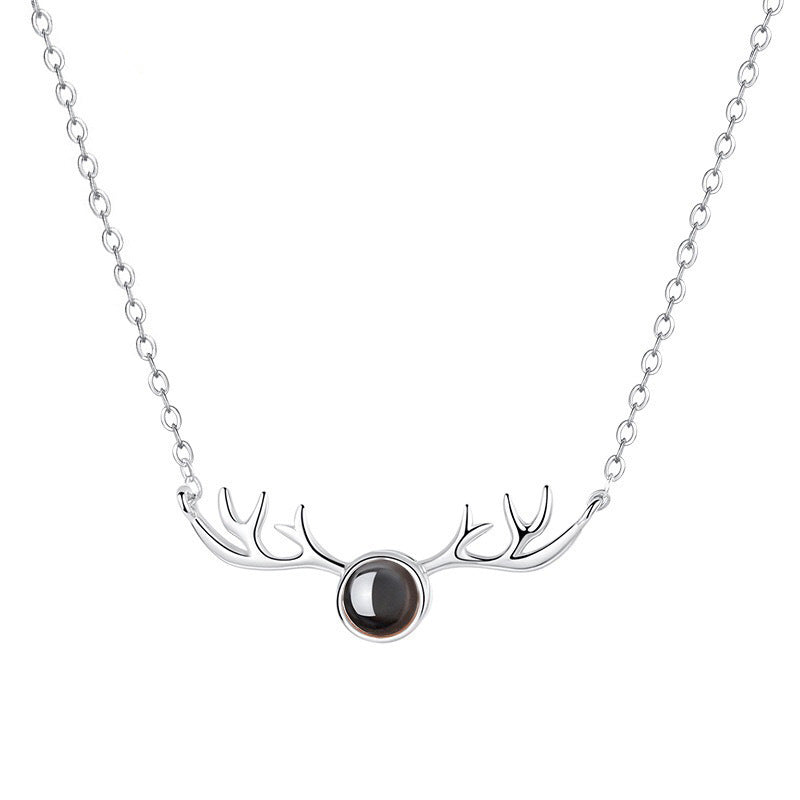 S925 necklace projection necklace