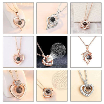 S925 necklace projection necklace