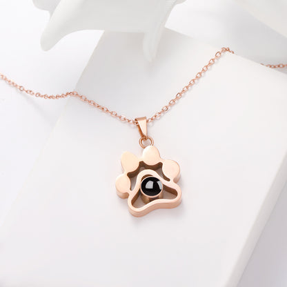 S925 necklace projection necklace