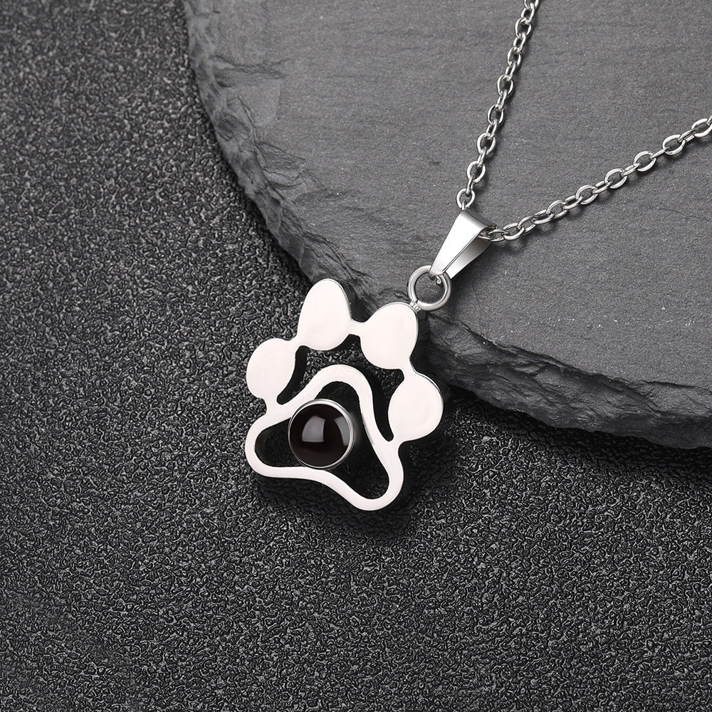 S925 necklace projection necklace