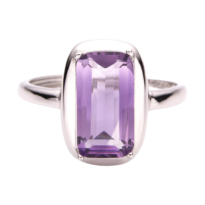 S925 Silver Gemstone Open Ring