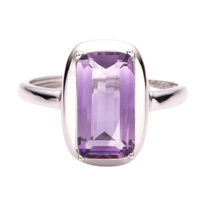 S925 Silver Gemstone Open Ring