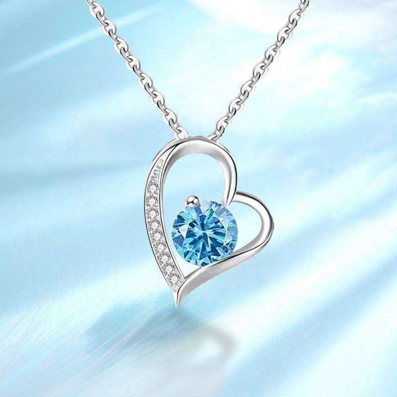 S925 Silver Heart Pendant Necklace