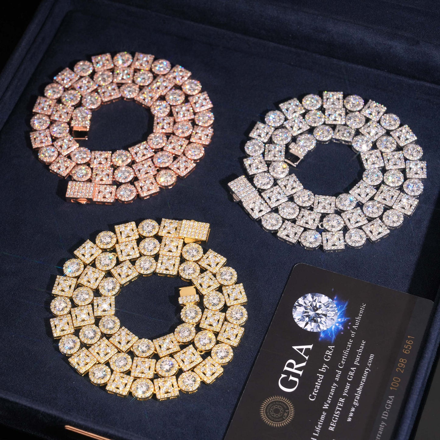 S925 Silver Moissanite Geometric Jewelry Set