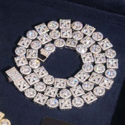 S925 Silver Moissanite Geometric Jewelry Set
