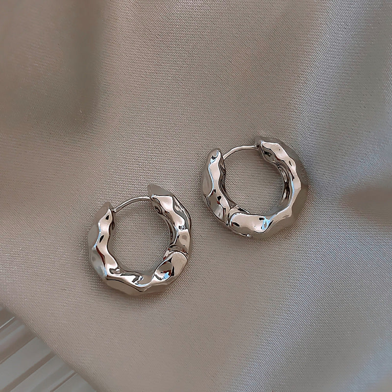 S925 Silver Pearl Heart Earrings