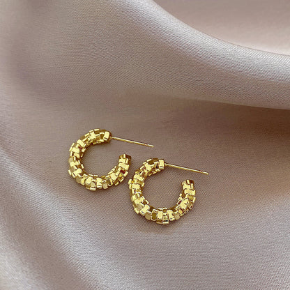 S925 Silver Pearl Heart Earrings
