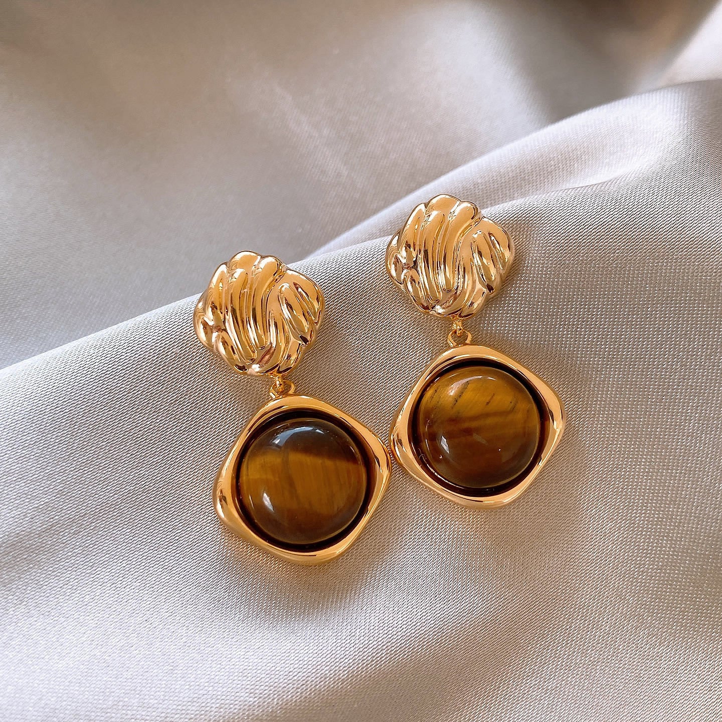 S925 Silver Pearl Heart Earrings