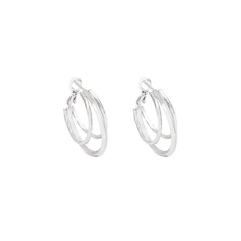 S925 Silver Pearl Heart Earrings