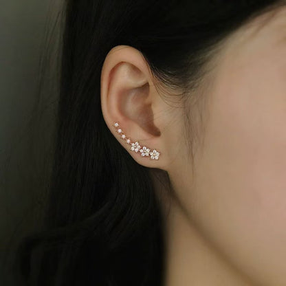 S925 Silver Plated Geometric Earrings for Women