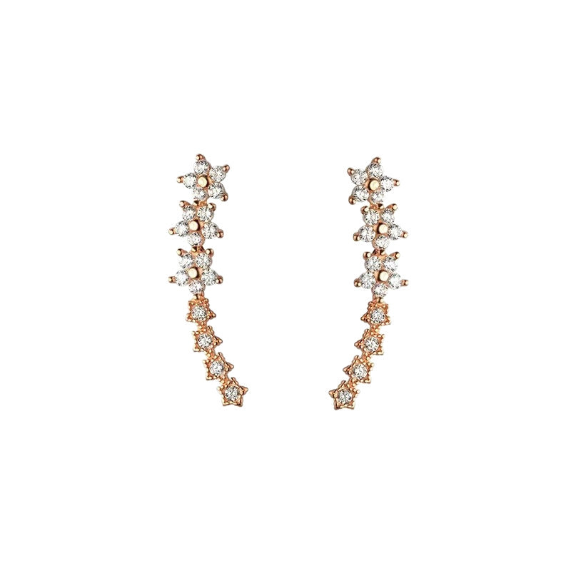 S925 Silver Plated Geometric Earrings for Women