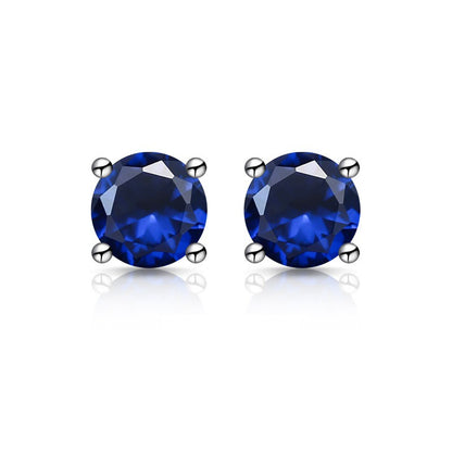 S925 Silver Plated Imitation Moissanite Stud Earrings