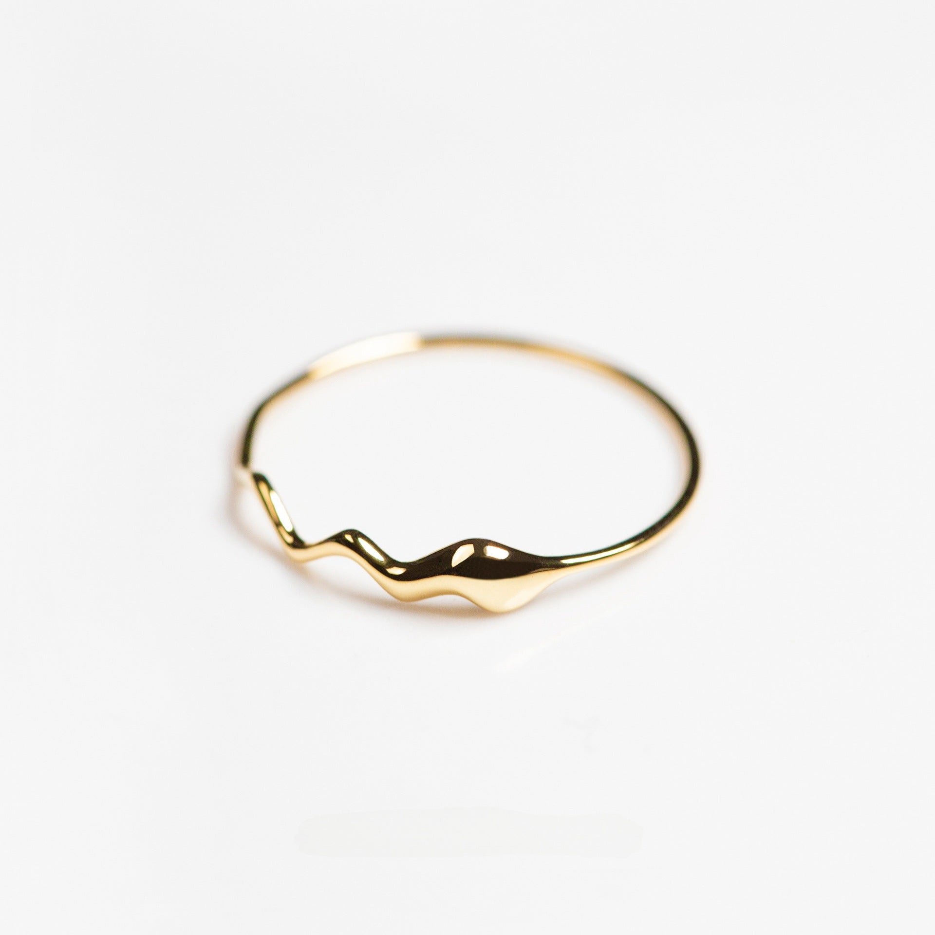 S925 Silver Plated Wave Minimalist Ring
