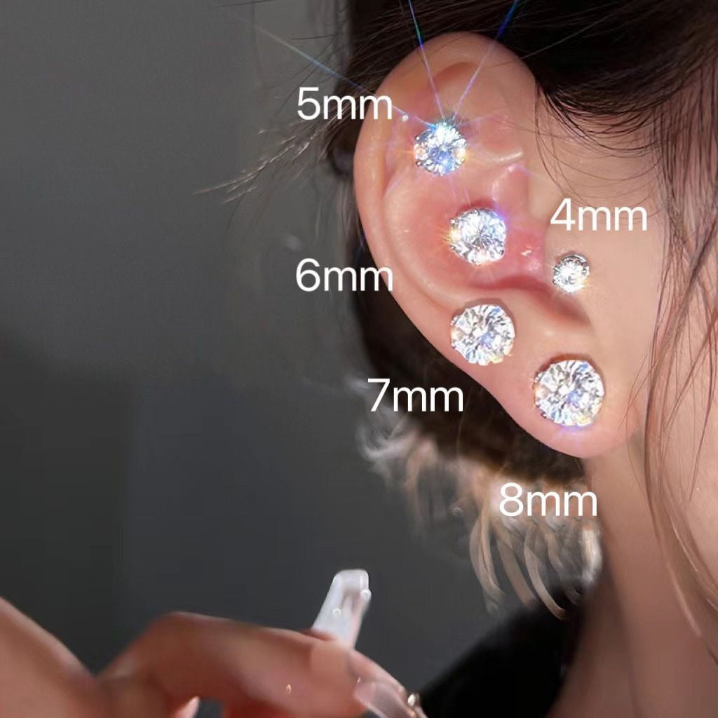 S925 Silver Zircon Earrings