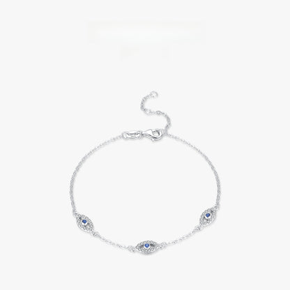 S925 sterling silver Devil's Eye bracelet