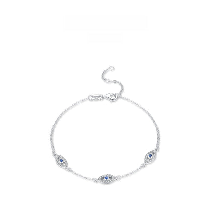 S925 sterling silver Devil's Eye bracelet