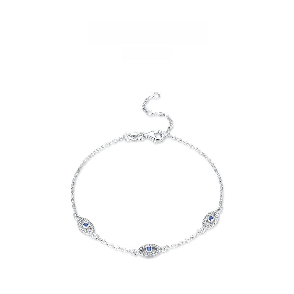 S925 sterling silver Devil's Eye bracelet