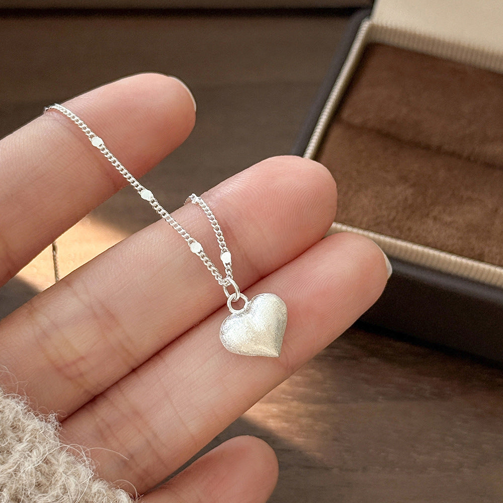 S925 Sterling Silver Heart Necklace Pendant